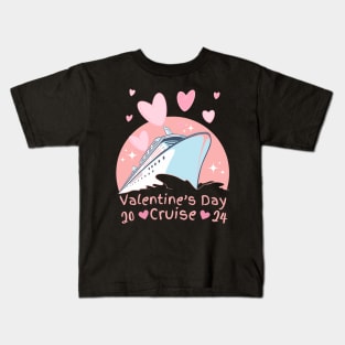 Valentine's Day Cruise 2024 Kids T-Shirt